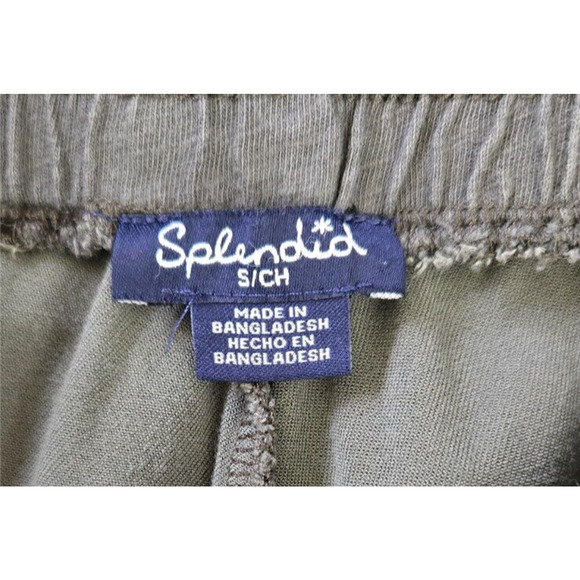 Splendid Women Jogger Pants Small Green Camouflage Soft Pull On Drawstring Waist - Picture 6 of 11